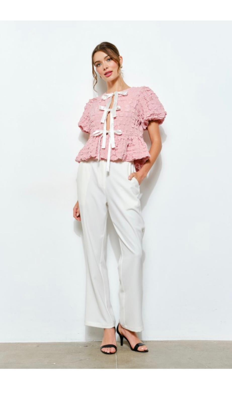 Victoria peplum top