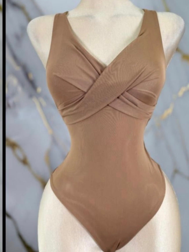 Mocha mesh bodysuit