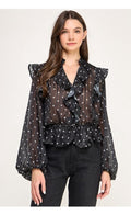 Polka dots blouse